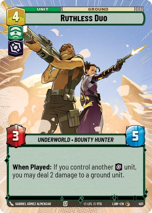 Image for Ruthless Duo (Hyperspace) [A Lawless Time] - Star Wars: Unlimited