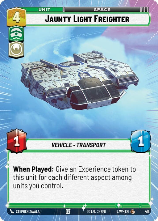 Image for Jaunty Light Frieghter (Hyperspace) [A Lawless Time] - Star Wars: Unlimited