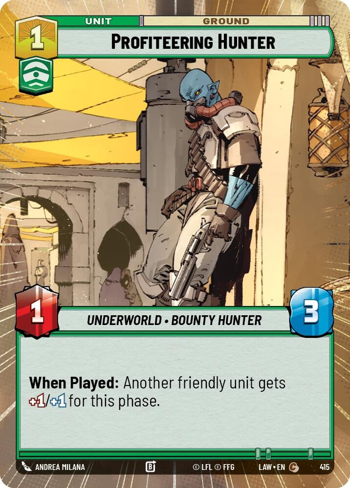 Image for Profiteering Hunter (Hyperspace) [A Lawless Time] - Star Wars: Unlimited