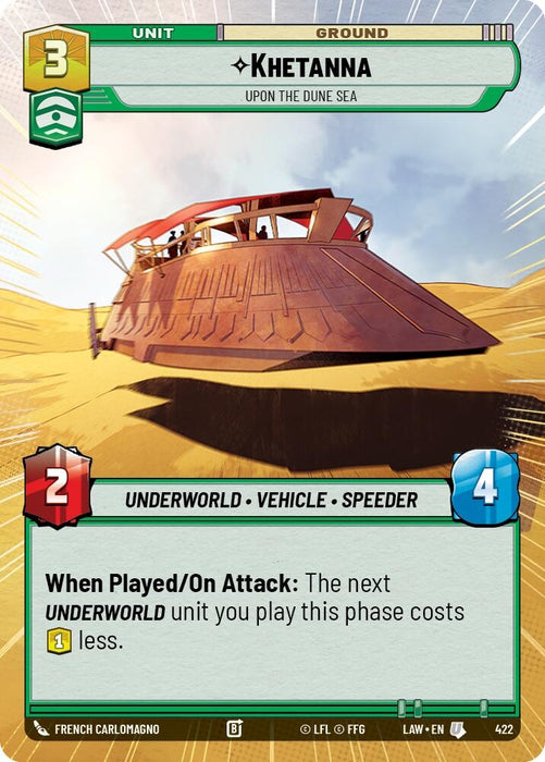 Image for Khetanna - Upon the Dune Sea (Hyperspace) [A Lawless Time] - Star Wars: Unlimited