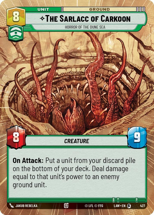 Image for The Sarlacc of Carkoon - Horror of the Dune Sea (Hyperspace) [A Lawless Time] - Star Wars: Unlimited