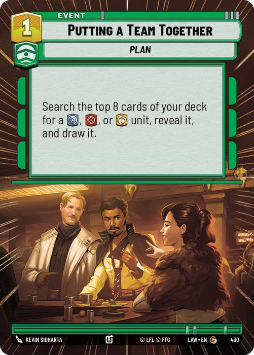 Image for Putting a Team Together (Hyperspace) [A Lawless Time] - Star Wars: Unlimited