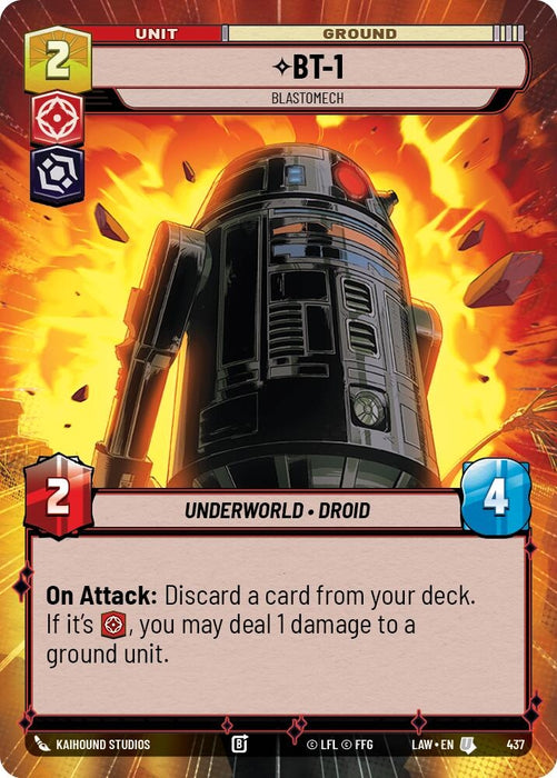 Image for BT-1 - Blastomech (Hyperspace) [A Lawless Time] - Star Wars: Unlimited