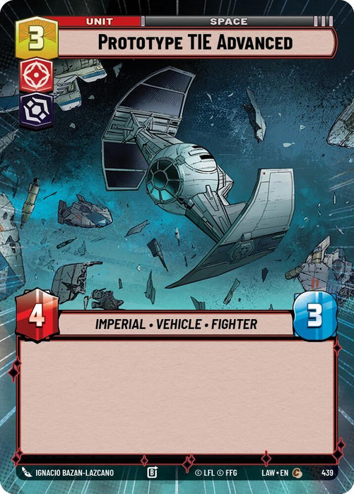 Image for Prototype TIE Advanced (Hyperspace) [A Lawless Time] - Star Wars: Unlimited
