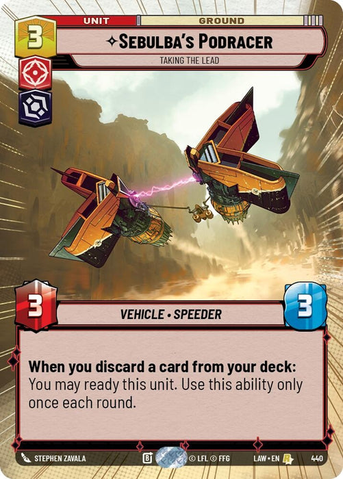 Image for Sebulba's Podracer - Taking the Lead (Hyperspace) [A Lawless Time] - Star Wars: Unlimited