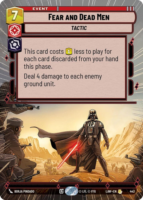 Image for Fear and Dead Men (Hyperspace) [A Lawless Time] - Star Wars: Unlimited