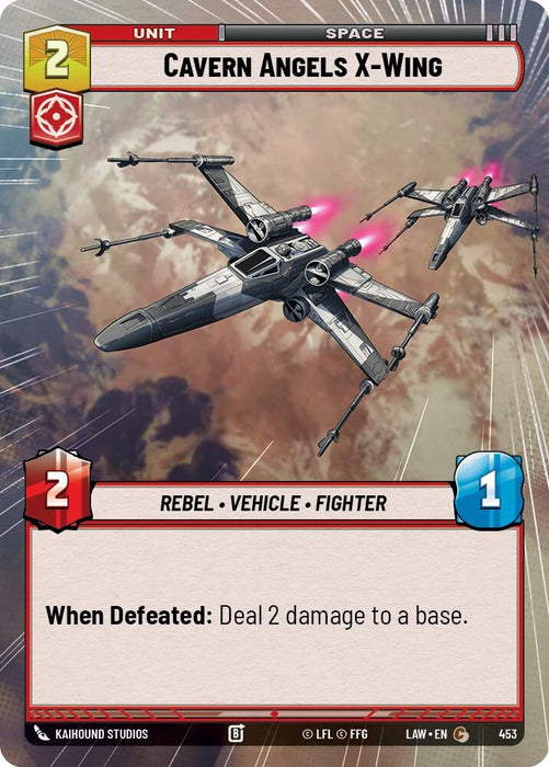 Image for Cavern Angels X-Wing (Hyperspace) [A Lawless Time] - Star Wars: Unlimited