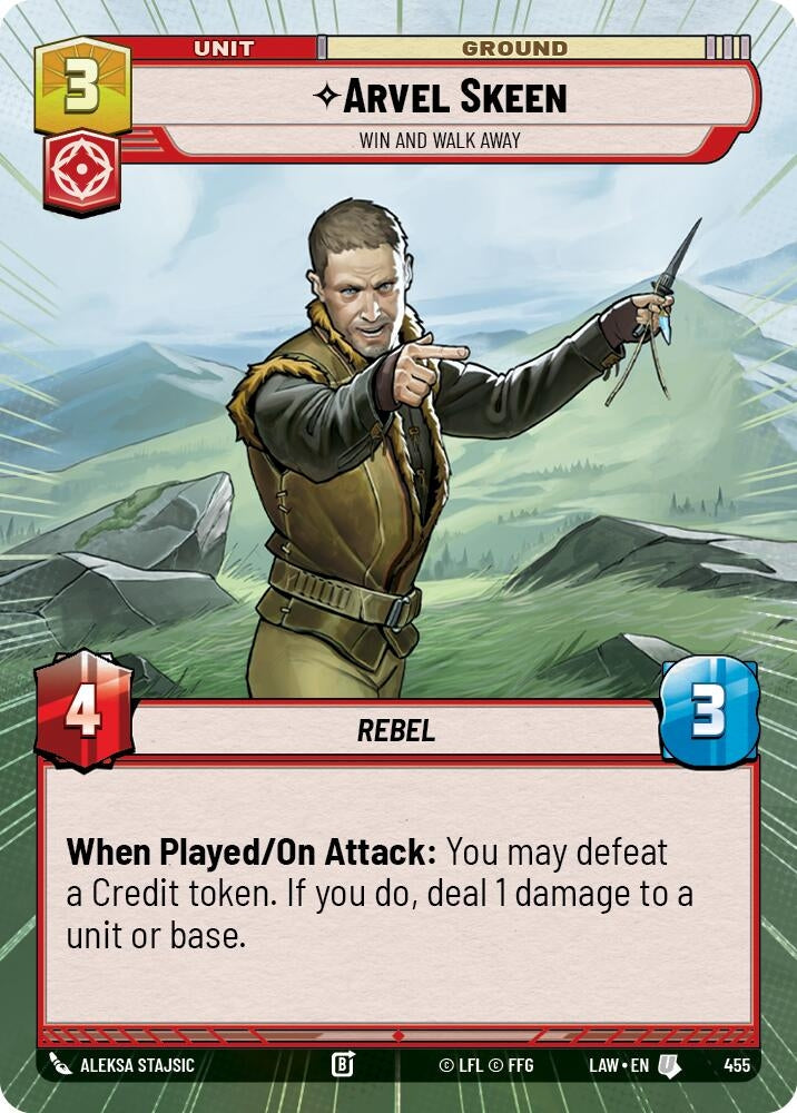 Image for Arvel Skeen - Win and Walk Away (Hyperspace) [A Lawless Time] - Star Wars: Unlimited