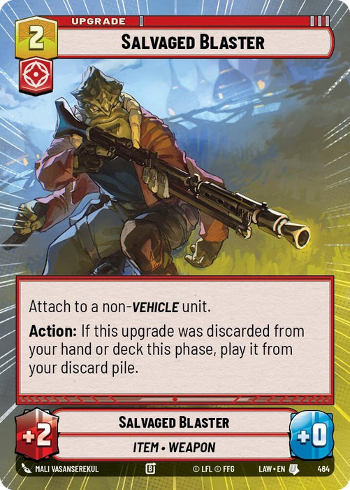 Image for Salvaged Blaster (Hyperspace) [A Lawless Time] - Star Wars: Unlimited