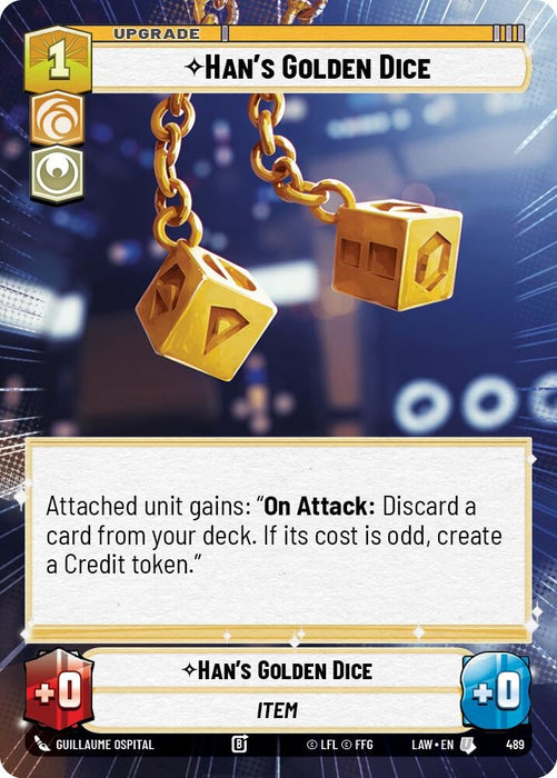 Image for Han's Golden Dice (Hyperspace) [A Lawless Time] - Star Wars: Unlimited