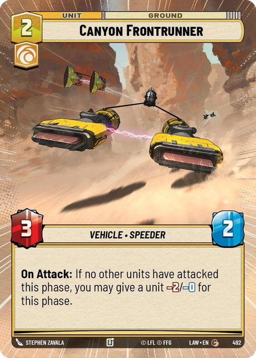Image for Canyon Frontrunner (Hyperspace) [A Lawless Time] - Star Wars: Unlimited
