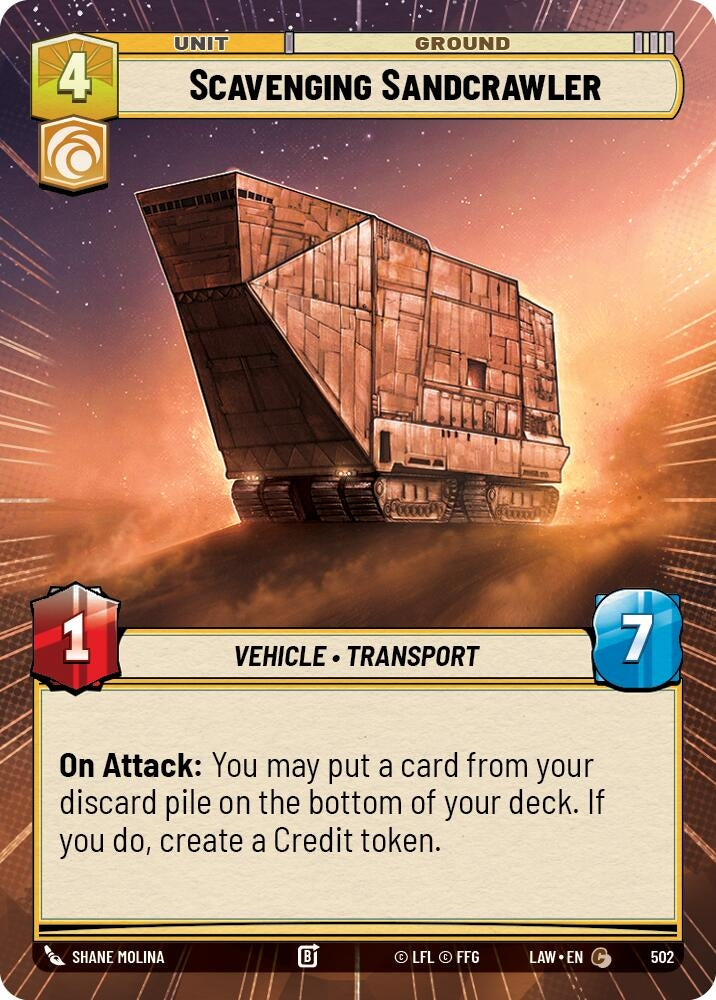 Image for Scavenging Sandcrawler (Hyperspace) [A Lawless Time] - Star Wars: Unlimited