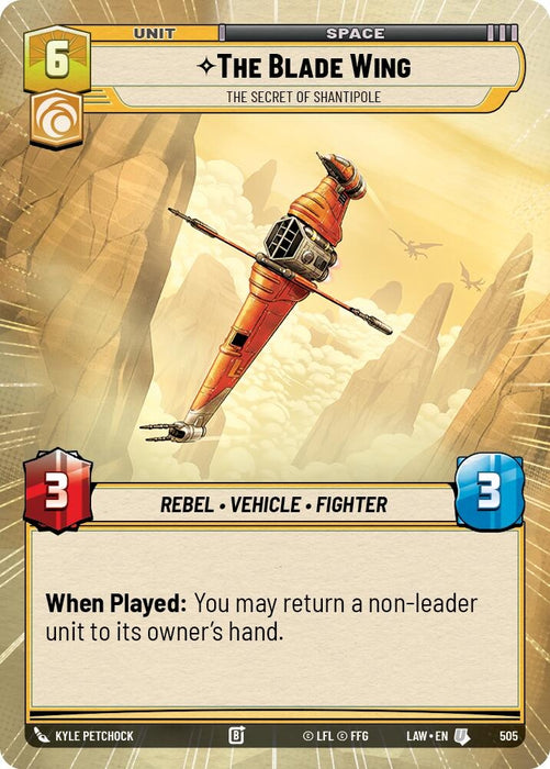 Image for The Blade Wing - The Secret of Shantipole (Hyperspace) [A Lawless Time] - Star Wars: Unlimited
