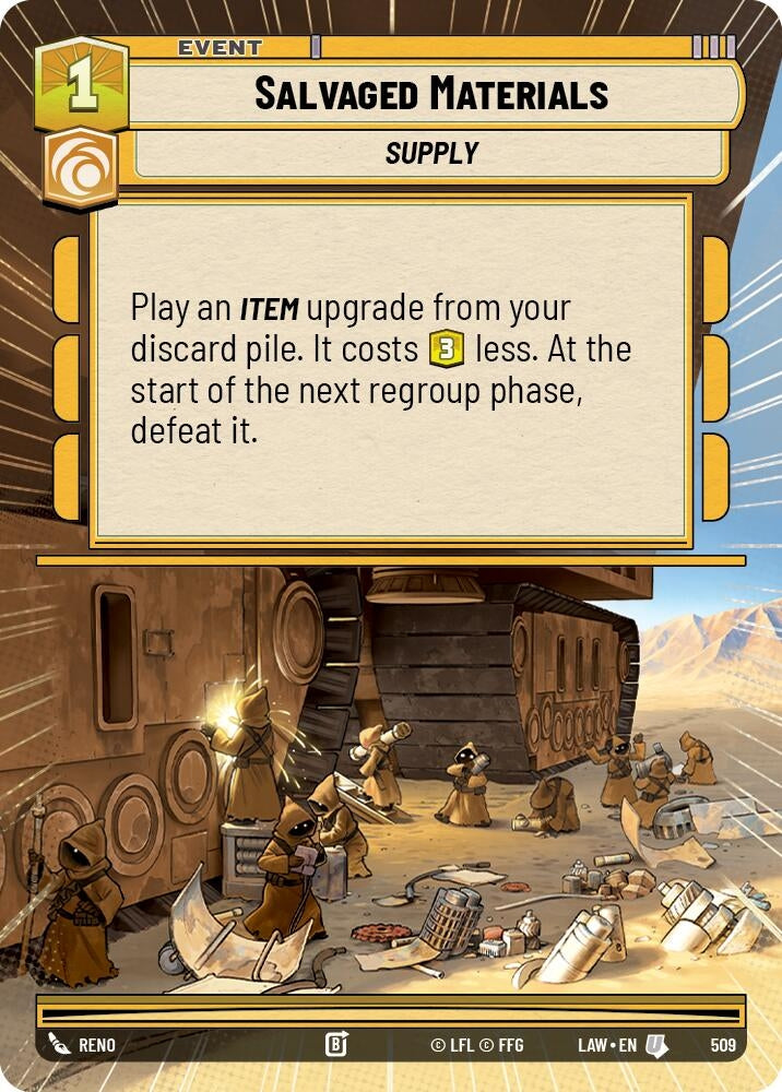 Image for Salvaged Materials (Hyperspace) [A Lawless Time] - Star Wars: Unlimited