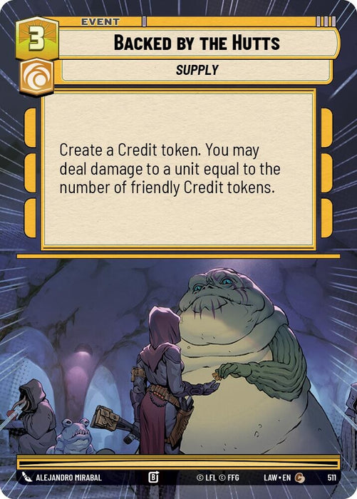 Image for Backed by the Hutts (Hyperspace) [A Lawless Time] - Star Wars: Unlimited