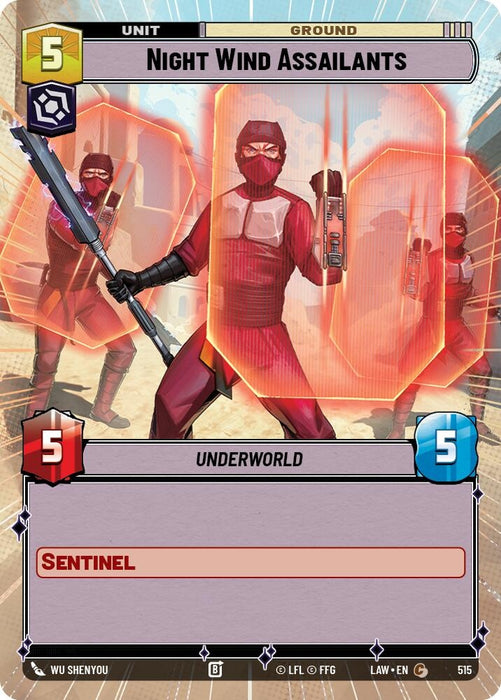 Image for Night Wind Assailants (Hyperspace) [A Lawless Time] - Star Wars: Unlimited
