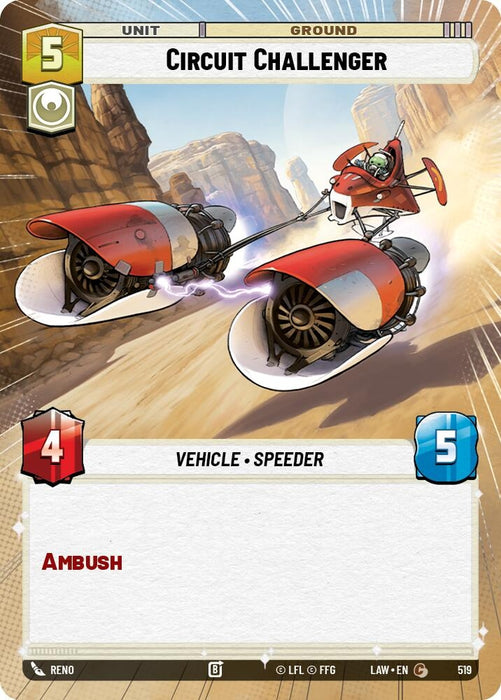 Image for Circuit Challenger (Hyperspace) [A Lawless Time] - Star Wars: Unlimited