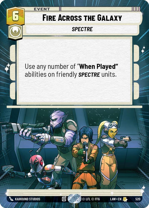 Image for Fire Across the Galaxy (Hyperspace) [A Lawless Time] - Star Wars: Unlimited