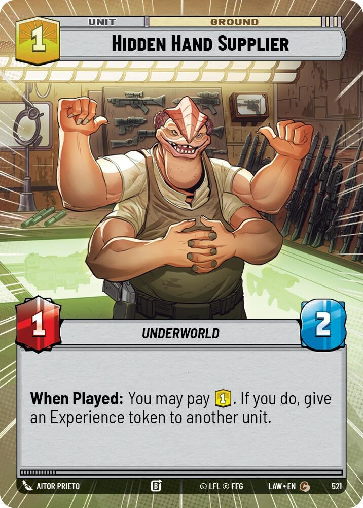 Image for Hidden Hand Supplier (Hyperspace) [A Lawless Time] - Star Wars: Unlimited