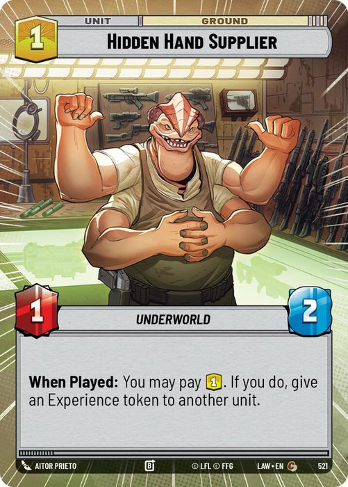 Image for Hidden Hand Supplier (Hyperspace) [A Lawless Time] - Star Wars: Unlimited