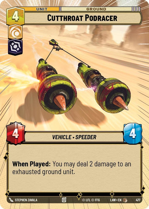 Cutthroat Podracer (Hyperspace) (477) [A Lawless Time]