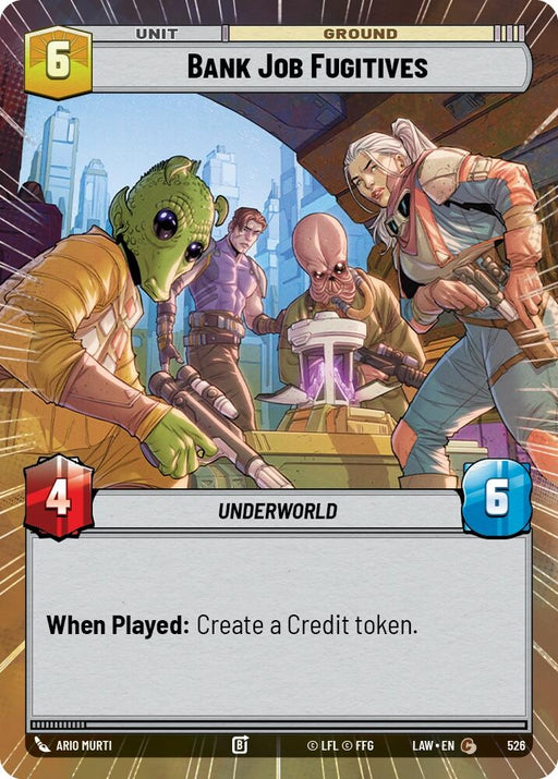 Image for Bank Job Fugitives (Hyperspace) [A Lawless Time] - Star Wars: Unlimited