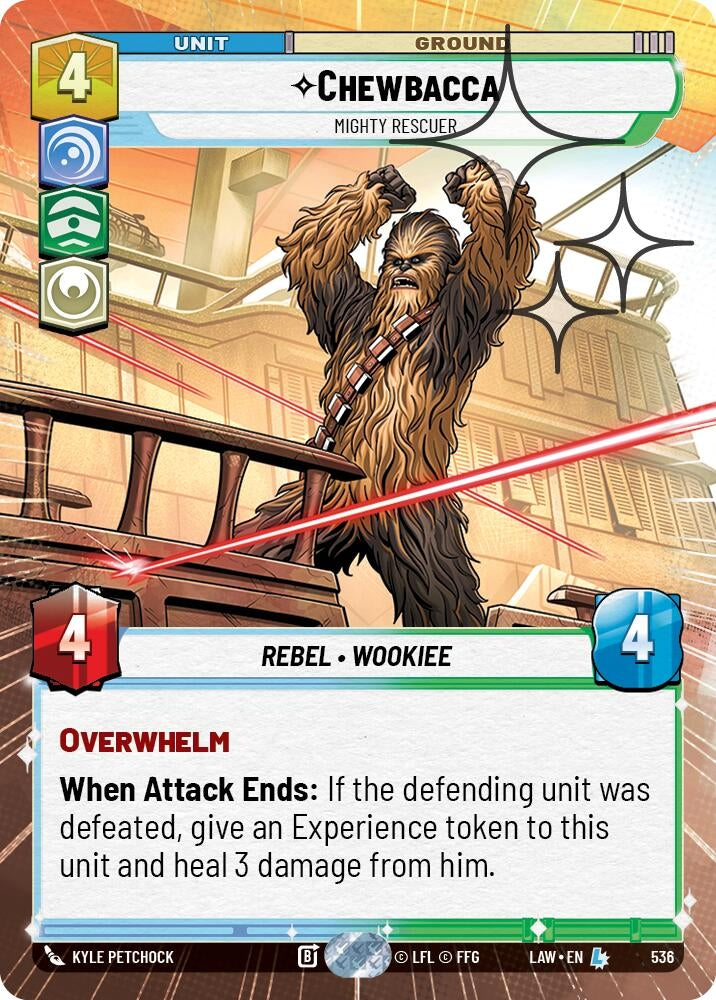 Image for Chewbacca - Mighty Rescuer (Hyperspace Foil) (298) [A Lawless Time] - Star Wars: Unlimited