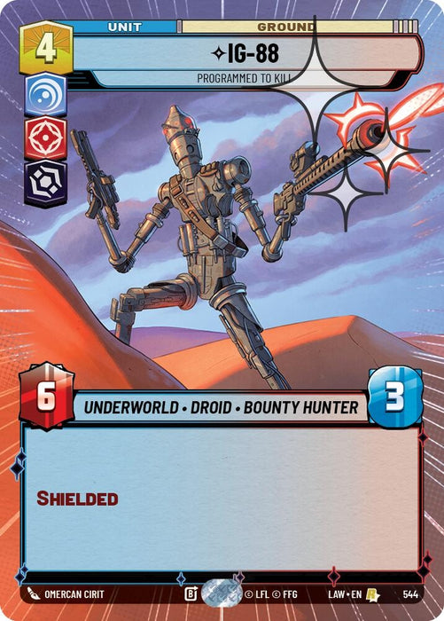 Image for IG-88 - Programmed to Kill (Hyperspace Foil) (306) [A Lawless Time] - Star Wars: Unlimited