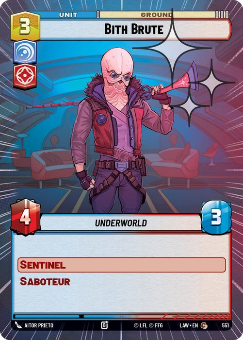 Image for Bith Brute (Hyperspace Foil) (313) [A Lawless Time] - Star Wars: Unlimited