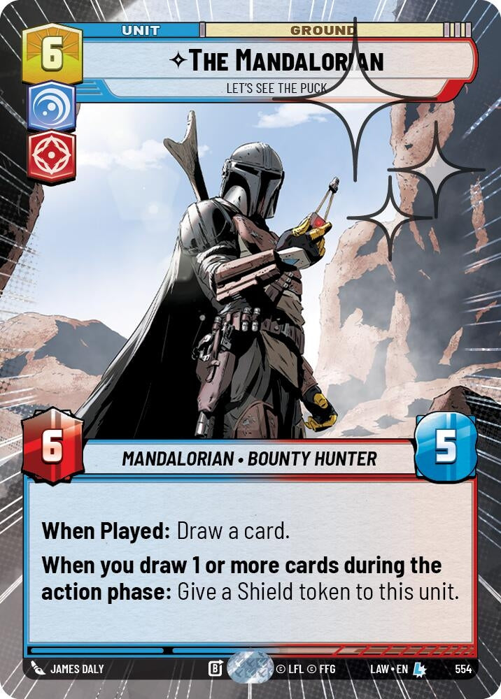 Image for The Mandalorian - Let's See The Puck (Hyperspace Foil) (316) [A Lawless Time] - Star Wars: Unlimited