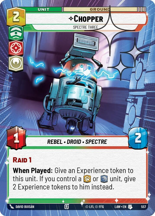 Image for Chopper - Spectre Three (Hyperspace Foil) (319) [A Lawless Time] - Star Wars: Unlimited
