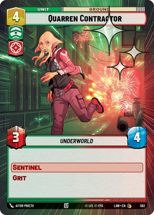 Image for Quarren Contractor (Hyperspace Foil) (324) [A Lawless Time] - Star Wars: Unlimited