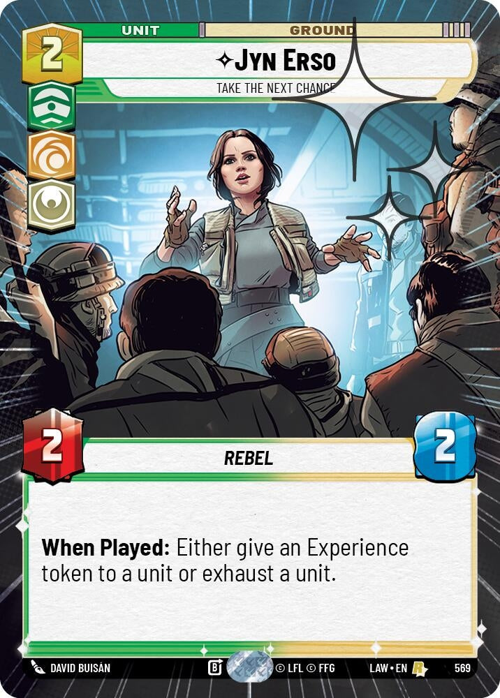 Image for Jyn Erso - Take the Next Chance (Hyperspace Foil) (331) [A Lawless Time] - Star Wars: Unlimited