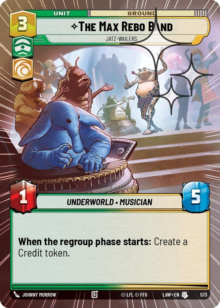 Image for The Max Rebo Band - Jatz-Wailers (Hyperspace Foil) (335) [A Lawless Time] - Star Wars: Unlimited