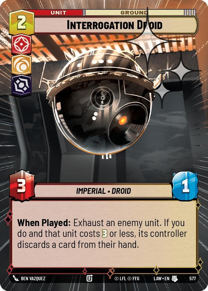 Image for Interrogation Droid (Hyperspace Foil) (339) [A Lawless Time] - Star Wars: Unlimited