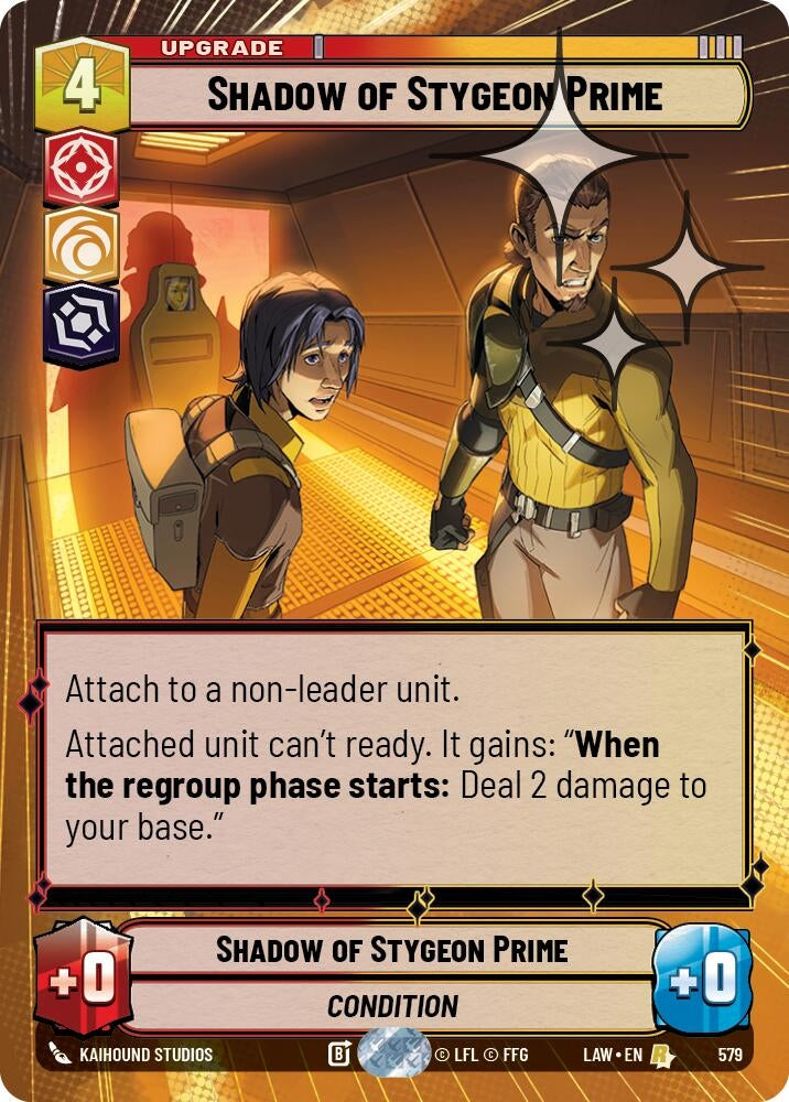 Image for Shadow of Stygeon Prime (Hyperspace Foil) (341) [A Lawless Time] - Star Wars: Unlimited