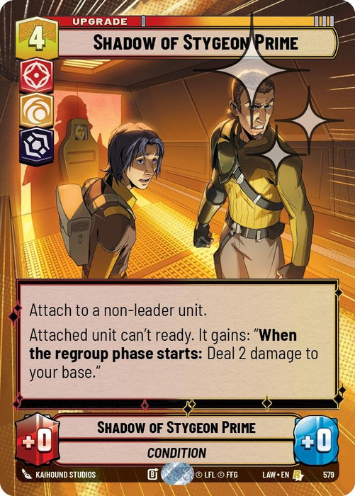 Image for Shadow of Stygeon Prime (Hyperspace Foil) (341) [A Lawless Time] - Star Wars: Unlimited