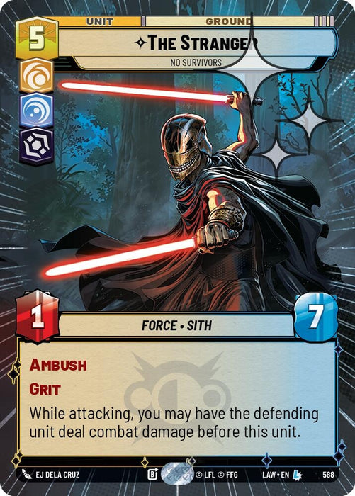 Image for The Stranger - No Survivors (Hyperspace Foil) (350) [A Lawless Time] - Star Wars: Unlimited