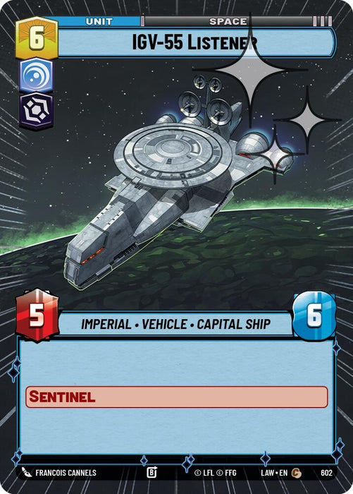 Image for IGV-55 Listener (Hyperspace Foil) (364) [A Lawless Time] - Star Wars: Unlimited