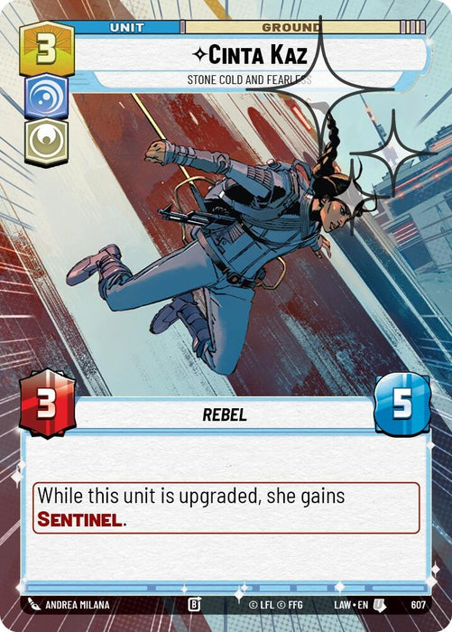 Image for Cinta Kaz - Stone Cold and Fearless (Hyperspace Foil) (369) [A Lawless Time] - Star Wars: Unlimited