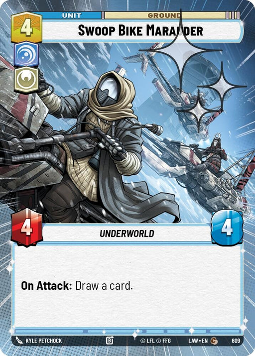 Image for Swoop Bike Marauder (Hyperspace Foil) (371) [A Lawless Time] - Star Wars: Unlimited