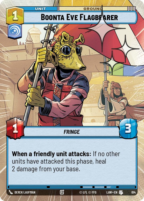 Image for Boonta Eve Flagbearer (Hyperspace Foil) (376) [A Lawless Time] - Star Wars: Unlimited
