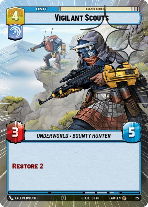 Image for Vigilant Scouts (Hyperspace Foil) (384) [A Lawless Time] - Star Wars: Unlimited
