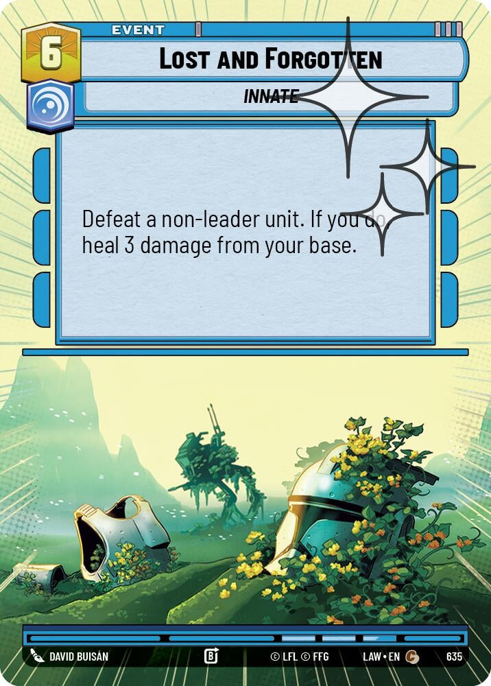 Image for Lost and Forgotten (Hyperspace Foil) (397) [A Lawless Time] - Star Wars: Unlimited