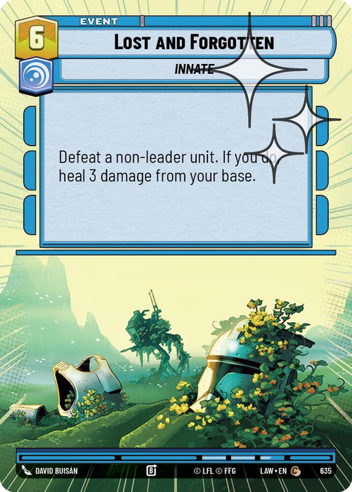 Image for Lost and Forgotten (Hyperspace Foil) (397) [A Lawless Time] - Star Wars: Unlimited