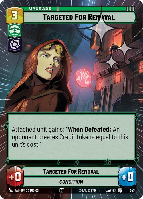Image for Targeted for Removal (Hyperspace Foil) (405) [A Lawless Time] - Star Wars: Unlimited
