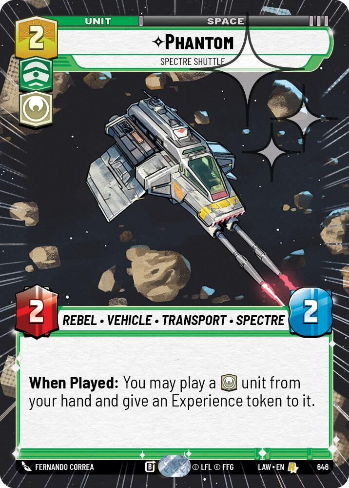 Image for Phantom - Spectre Shuttle (Hyperspace Foil) (408) [A Lawless Time] - Star Wars: Unlimited