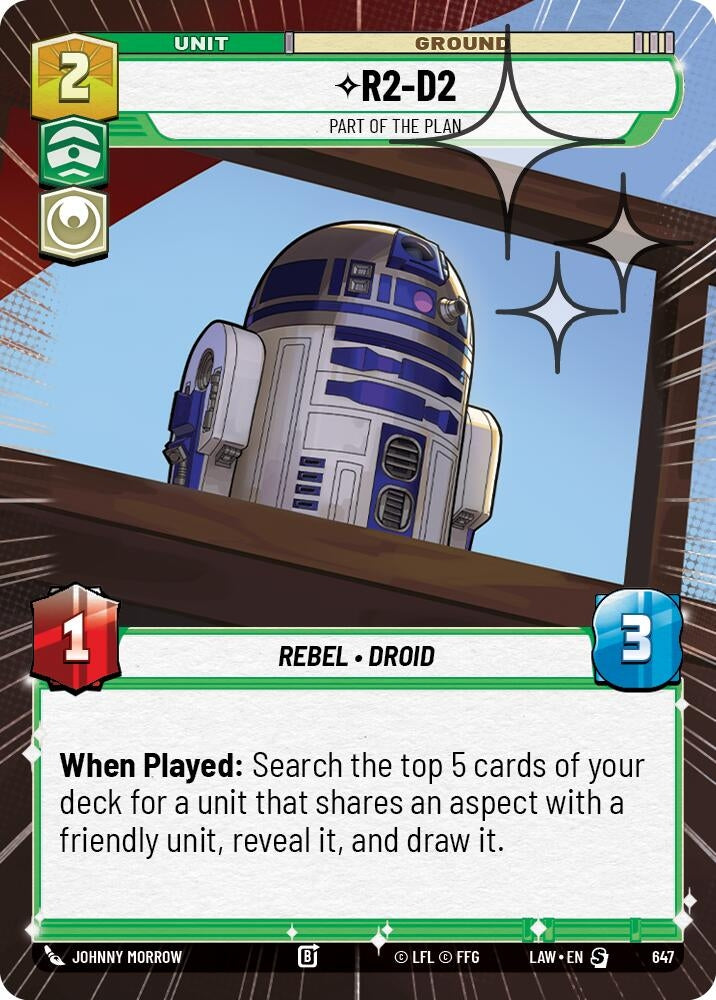 Image for R2-D2 - Part of the Plan (Hyperspace Foil) (409) [A Lawless Time] - Star Wars: Unlimited