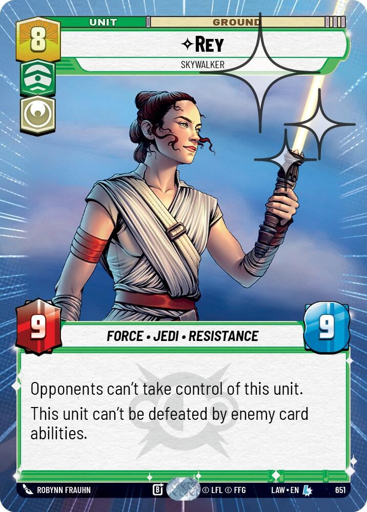Image for Rey - Skywalker (Hyperspace Foil) (413) [A Lawless Time] - Star Wars: Unlimited