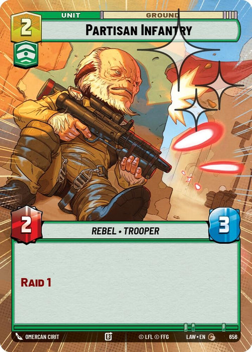 Image for Partisan Infantry (Hyperspace Foil) (418) [A Lawless Time] - Star Wars: Unlimited